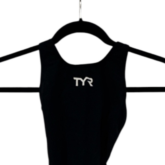 TYR Invictus Open Back Black Solid Technical Swimsuit Size 26L - Picture 5 of 16